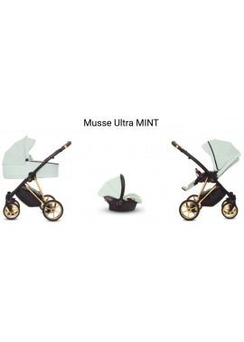 BABY ACTIVE kombinovaný kočík MUSSE ULTRA gold-mint
